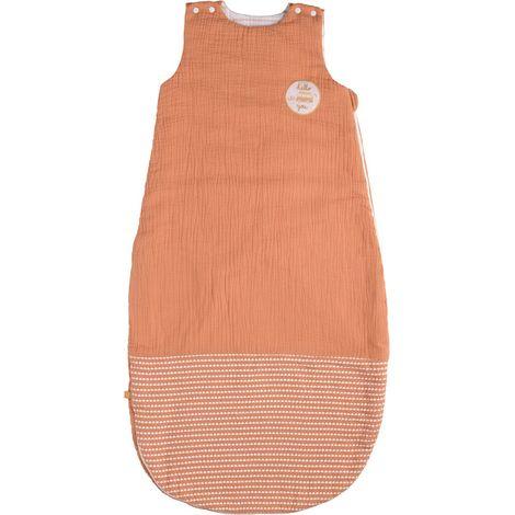 Sac de couchage chaud - SAUTHON - SUNLIGHT - 6-24 mois - 100 % coton - Terre cuite (1/5)