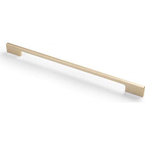 Poignée de Meuble EXTEND – Poignée Barre Aluminium 350 mm, Poignée Cuisine Armoire Or Clair Brossé, Entraxe 320 mm, Poignée de Tiroir Moderne, Quincaillerie de Meuble Design Élégant (1/4)