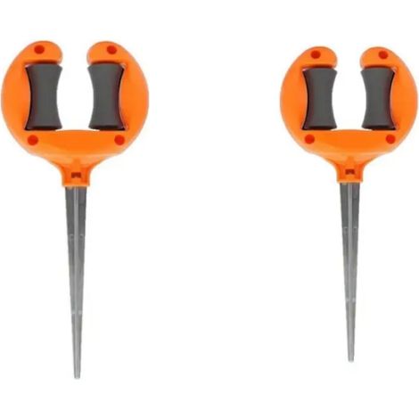 Lot de 2 Piquets Guide Tuyau d’Arrosage pour Jardin Maintien du Tuyau Arrosage Pelouse Résistant