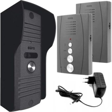 Intercom „eura“ ADP-51A3 „difesa“ – 1-Familie, 2 Uniphone, Gegensprechanlage, Graphit (1/5)