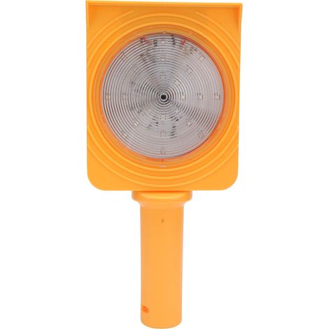 Ortviai Feu de signalisation solaire portable haute luminosité, LED rouge et bleu clignotant non synchronisé, IP68 (1/5)