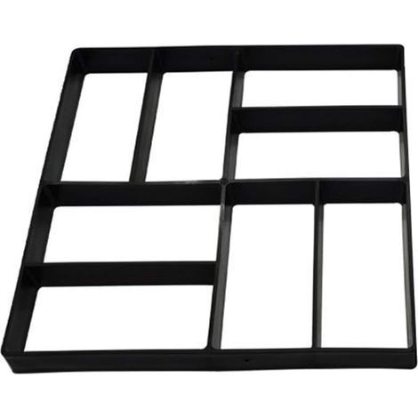 Moule à Pavé Béton pour Chemin, Moule à Pavage Réutilisable pour DIY Pavement Allée Patio de Jardin Terrasse Briques, 40x40 cm (1/5)
