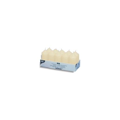 PAPSTAR BOUGIE PILIER, DIAMTRE: 50 MM, CRME HAUTEUR: 90 MM, DUR'E DE COMBUSTION: ENVIRON 9 HEURES, DANS UN PAQUET DE GASTRONOM