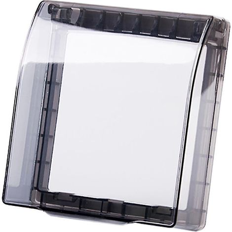 Couvercle de protection universel étanche pour plaque de prise murale type 86 (1/2)