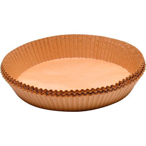 Bandeja de papel redondo para freidora de aire foodies mp, ø20 x 4,5 cm, 50 uds