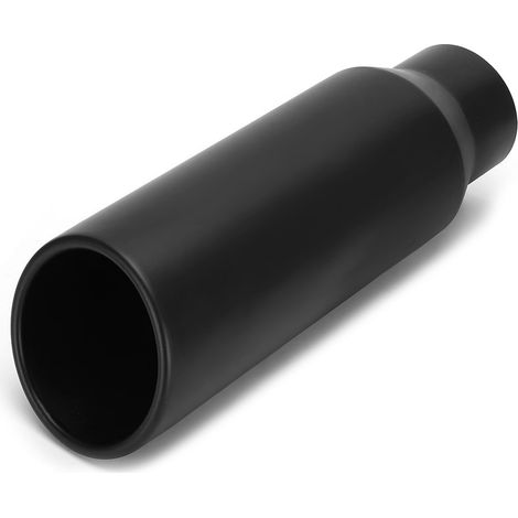 Tuyau d'échappement de voiture, acier inoxydable, entrée 80 mm/3,1 pouces, sortie 102 mm/4 pouces, tuyau d'échappement universel, noir. (1/5)