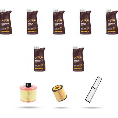 Kit tagliando 3 FILTRI e 7L OLIO compatibile con Bmw x1 (E84) 25ix 160kw dal 2010 (1/4)