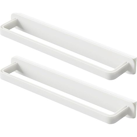 Portasciugamani scorrevole autoadesivo da parete, non richiede foratura, pratico per riporre gli asciugamani in bagno e in cucina, 26,4 x 5,6 x 3 cm (1/5)
