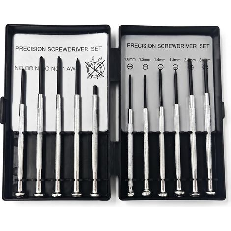 11 Pcs Mini Tournevis Lunettes Opticien, 11 en 1 Kit Tournevis de Précision avec Embout Magnétique pour Lunettes de Vue Horlogerie Montres Téléphones Portables électroniques (1/5)