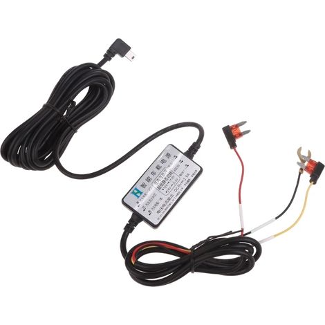 Câble mini USB coudé à 90° à 3 fils 12 V30 V vers 5 V 2,5 A, adaptateur secteur pour chargeur de voiture portable, boîtier d'alimentation, câble pour appareils mini USB