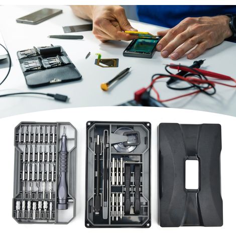 JM-8172 73-teiliges Präzisionsschraubendreher-Set, Reparaturwerkzeug-Set mit magnetischem Schraubendreher, 4 lange, matt verchromte Bits mit variablen Durchmessern bis zu 28 mm (1/5)