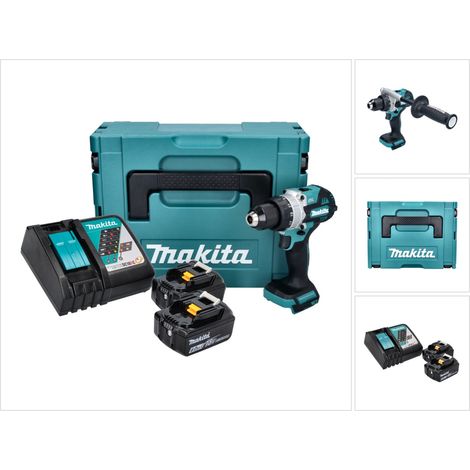 Perceuse à percussion 18V LXT (2x6,0 Ah) en MAKPAC - MAKITA DHP486RGJ (1/5)