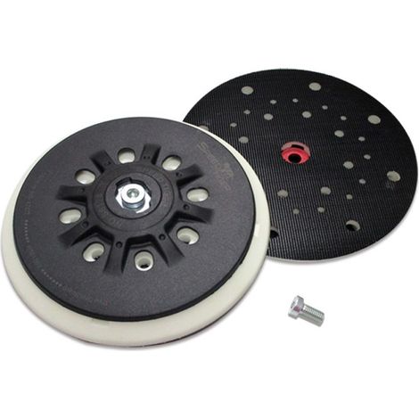 150 mm 8-hole sanding pad compatible with Bosch ETS 150, ETS EC 150, LEX 150, WTS 150/7 orbital sanders 498987 (soft), 1 piece (1/3)