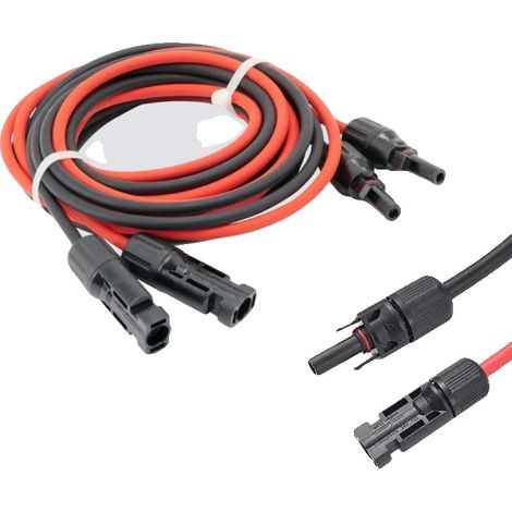 Cable de extensión solar, 10 m de longitud, compatible con paneles solares, 10 m (1/2)