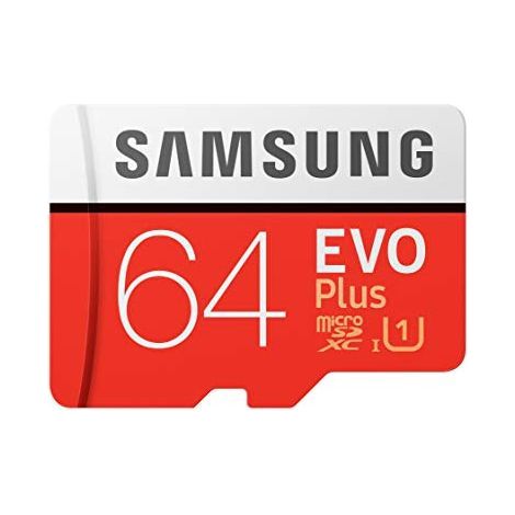 FOR Samsung EVO Plus 64GB microSDXC UHS-I U3 100MB/s Full HD & 4K UHD Memory Card with Adapter (MB-MC64HA) (1/2)
