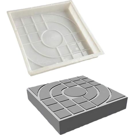 YMYNY Paving Mold for Brick, Concrete, Stone, Square, for Slabs, Garden, Lawn, Pavement, Driveways, Street Paths, 25 x 25 cm (1/4)