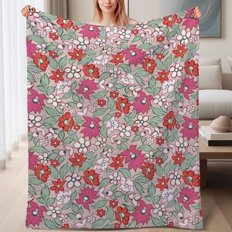 Jeté De Canapé - Polaire Microfibre - 180 X 200 Cm - Réversible - Doux Et Chaud - 1 Pièce (1/4)