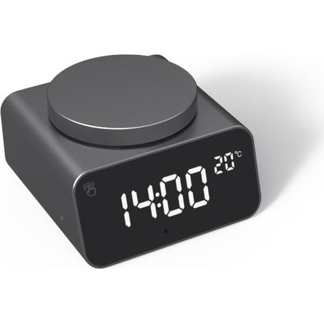 Réveil Numérique Lumineux Thermomètre - Noir (1/5)