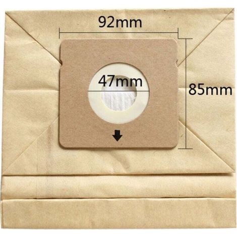 10 Sacs aspirateur,Papier double couche,Filtre poussière fine,Usage intérieur extérieur,Eau et cendres (1/3)