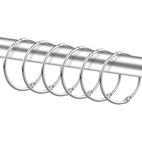 Set mit 36 Duschvorhangringen (Nickel) (1/5)