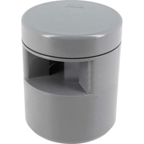 Nicoll – Aérateur à membrane Ø100/110 – Clapet équilibreur de pression en PVC gris – Étanchéité durable pour réseaux d'évacuation 100-110 mm