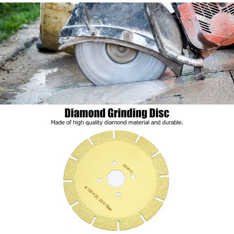 Trenn- und Schleifscheibe für Marmor aus gelötetem Gusseisen/Glasfaserverstärktem Kunststoff 125 x 22, 23 x 15 mm / Diamantsägeblatt (1/5)