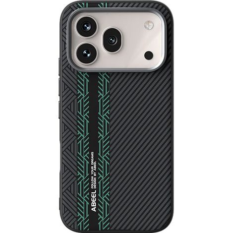Étui magnétique rigide pour téléphone (Honor Magic8 Pro) avec texture fibre de carbone et protection d'objectif en métal. Protection d'objectif en métal.