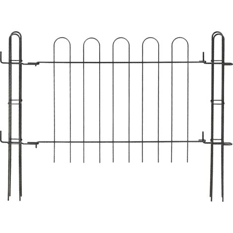 KADAX Portail de Jardin pour Clôture en Métal Panneau Classique Portillon 72 cm Jardin (1/5)