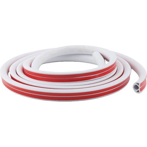Cache-câble auto-adhésif en PVC haute résistance, protection de câble de 3 mètres, blanc, pour la maison, le bureau ou le garage. (1/4)