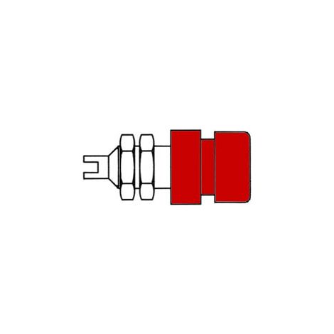Bussole standard isolata da 4mm - Rosso (bil 20) (1/3)