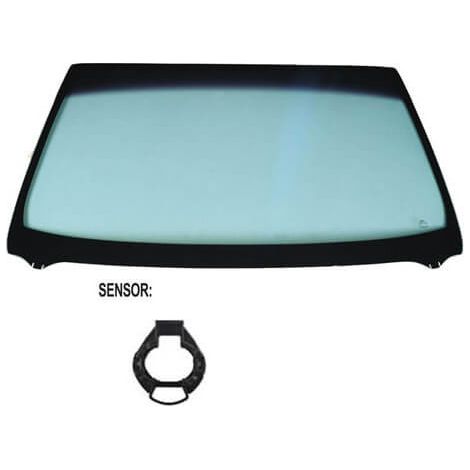Pare-brise avant teinté vert bande grise acoustique pour capteur rond Audi A4 4 B8 2008-2015