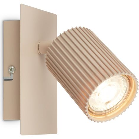 Briloner Applique murale orientable 13x8x9 cm douille GU10 max. 9 W beige - Applique murale pour chambre couloir salon