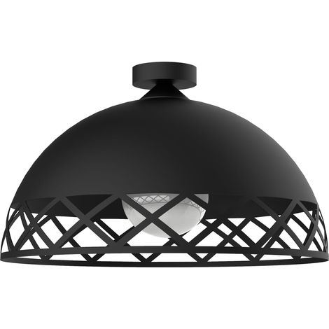 LUMICOM WINDOW Plafoniera, 1xE27, max 42W, metallo, matt black, D.40cm