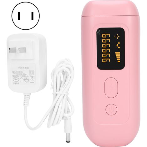 Appareil d'épilation IPL professionnel portable, 5 vitesses réglables, ton rosé, prise US 110‑240V, épilation définitive à domicile (1/5)