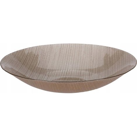Cuenco decorativo home styling collection karneol champán metálico 30 cm