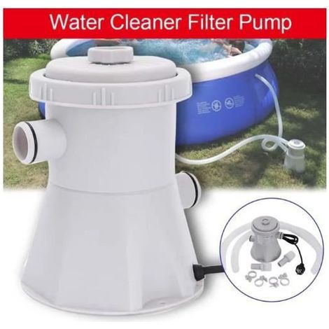 Pompe de filtration électrique pour piscine - filtre à cartouche - 300 gallons - 220 V (1/4)