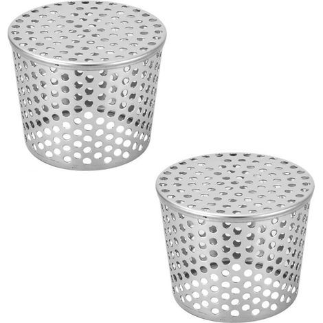 2 Pièces Crapaudine De Gouttière Acier Inoxydable Argenté Protege Gouttiere 100-93 mm Adaptées Aux Tuyaux De Descente Et Aux Gouttières Gardez Votre Cour Propre Et Bien Rangée (1/4)