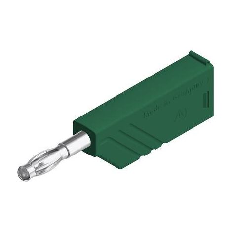 Fiche banane mâle Ø de la broche: 4 mm SKS Hirschmann LAS N WS 934100104 vert 1 pc(s) D23956 (1/2)