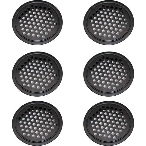 Grille d'aération en acier, grille d'aération pour placard – La grille d'aération ronde de 60 mm peut être utilisée dans le garage, la salle de bain, la chambre. (1/4)