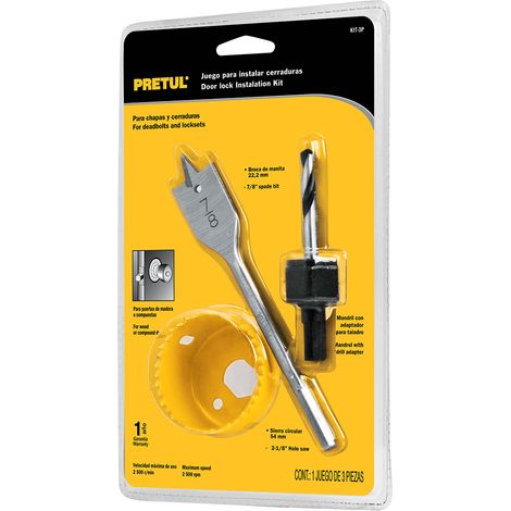 Kit de coronas para instalar cerraduras
