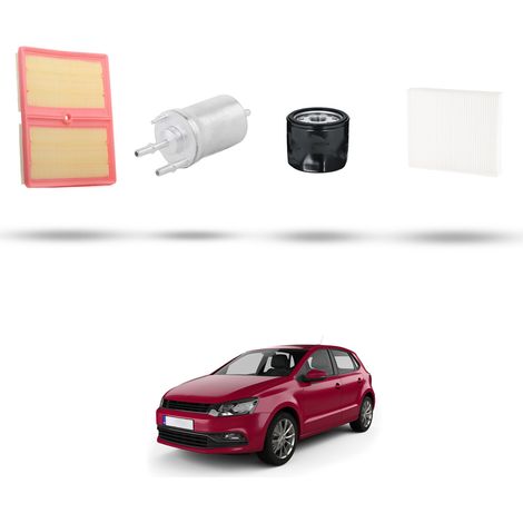 Kit tagliando 4 filtri compatibile con Vw POLO V (6R,6C) 1.0 TSI 81kw Dal 2014 (1/5)