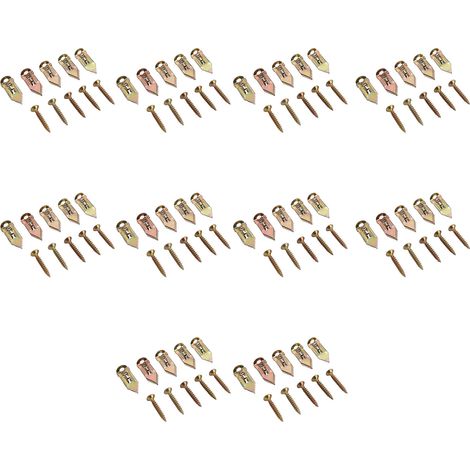 Cheville à visser autoperceuse 50 pièces, acier carbone haute dureté, résistance aux chocs, vis cheville universelle pour béton et plâtre (1/5)