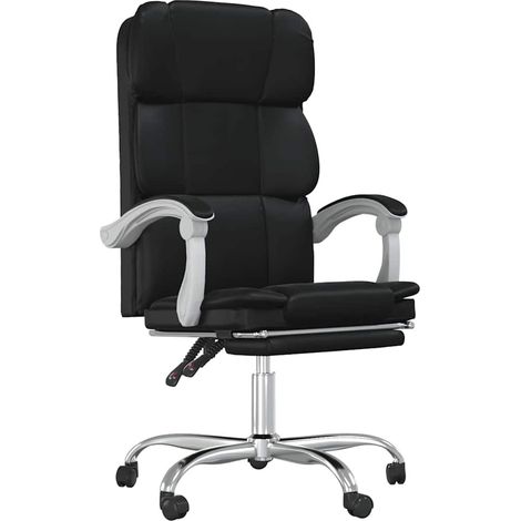 Maison Exclusive - Bürostuhl mit Liegefunktion Schwarz Kunstleder (1/5)