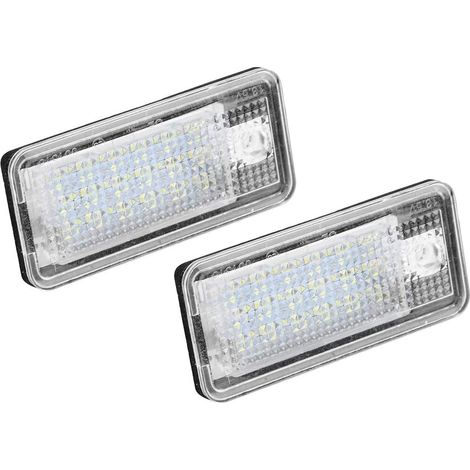 Lampe de plaque d'immatriculation à LED, kit voiture ampoule plaque numéro 2 Hop-Lpl0114 led pour A3 S3 A4 S4 B6 (1/5)