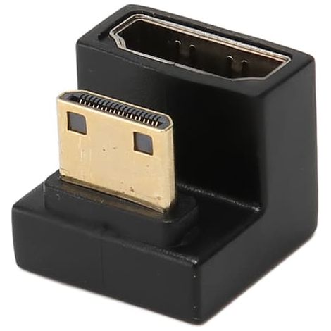 Adaptateur Mini HD vers HD en forme de U mâle-femelle 8K 60 Hz 4K 120 Hz 48 Gbit/s Convertisseur Mini HD vers HD pour PC, TV et projecteur (1/5)