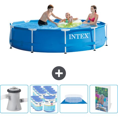 Intex Piscina con struttura Rotonda - 305x76 cm - 7-pezzi  SCB103 (1/4)