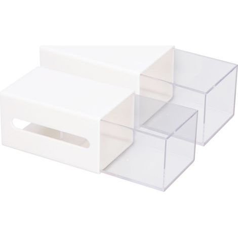 Boîte de Rangement Murale Adhésif Double Face - Organisateur Multifonction pour Salle de Bain, Bureau ou Chambre (1/5)