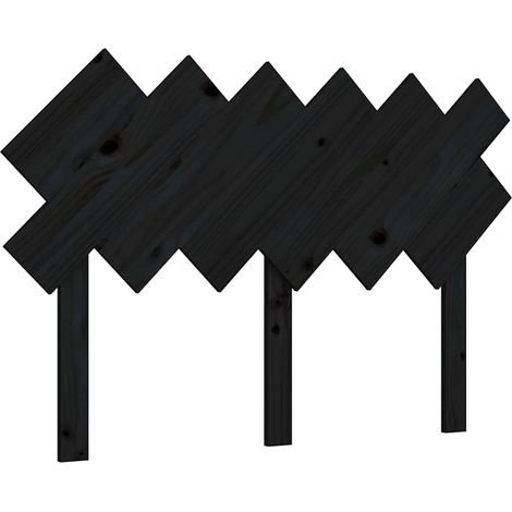 Maison Exclusive - Cabecero de cama madera maciza de pino negro 1 (1/5)