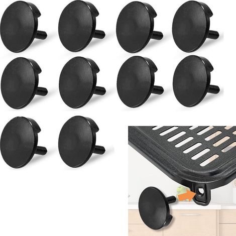 10 pezzi - Cuscinetti per friggitrice ad aria - Paraurti di ricambio per friggitrice ad aria, copertura protettiva per friggitrice ad aria 2 cm (nero) (1/5)