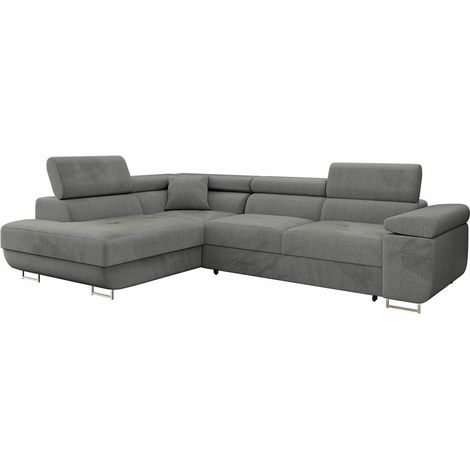 Sofá rinconero Comfivo Vinetum, Polo 894, Función de descanso, Almacenaje, 274x203x70cm, 0